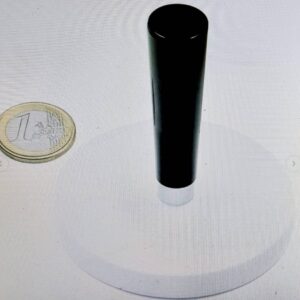 Carimbo magnético Ø 66 mm borracha preta com inserto roscado e alça, comporta aprox. 25kg